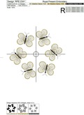 Butterflies Wreath Machine Embroidery Design - 7 sizes