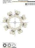 Butterflies Wreath Machine Embroidery Design - 7 sizes