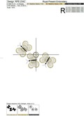 Butterfly Border machine embroidery design