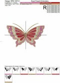 Butterfly Machine Embroidery Design - 3 sizes