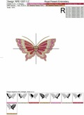 Butterfly Machine Embroidery Design - 3 sizes
