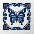 Butterfly Ornament Cross Stitch Machine Embroidery Design - 2 sizes