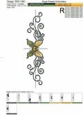 Butterfly Tattoo-style Machine Embroidery Design - 4 sizes