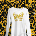 Butterfly Versace style Machine Embroidery Design - 6 sizes