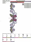 Butterfly border Tattoo-style - 4 sizes