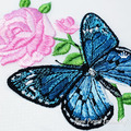 Butterfly on rose - 3 sizes