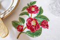 Camellia Machine Embroidery Design - 2 sizes