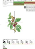 Camellia Machine Embroidery Designs Set  - 2 sizes