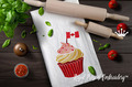 Canada Day Cupcake Machine Embroidery Design - 4 sizes