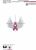 Cancer Pink Ribbon Free Machine Embroidery Design