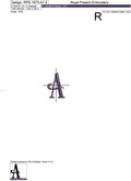Capital Letter A Embroidery design - V1