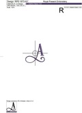 Capital Letter A Embroidery design - V3