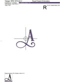 Capital Letter A Embroidery design - V3