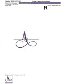 Capital Letter A Embroidery design - V4