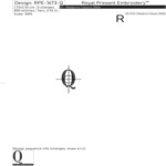 Capital Letter Q Embroidery design - V1