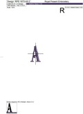 Capital Letter A Embroidery design - V5