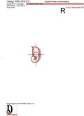 Capital Letter D Embroidery design