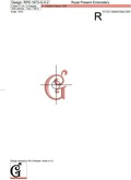 Capital Letter G Embroidery design V5