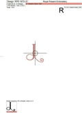 Capital Letter J Embroidery design V3