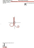 Capital Letter J Embroidery design V3