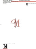 Capital Letter M Embroidery design V3
