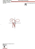Capital Letter N Embroidery design