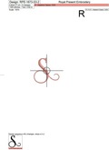 Capital Letter S Embroidery design V3