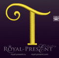 Capital Letter T Embroidery design V4