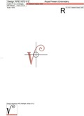 Capital Letter V Embroidery design V2
