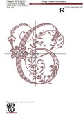 Capital letter С Cross-Stitch Machine Embroidery Design