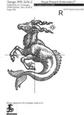 Capricorn  zodiac sign Machine Embroidery Design - 6 sizes