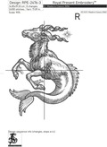 Capricorn  zodiac sign Machine Embroidery Design - 6 sizes