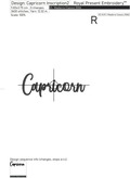 Capricorn  zodiac sign Machine Embroidery Design - 6 sizes