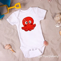 Cartoon Octopus Machine Embroidery Design - 2 sizes
