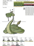 Cartoon Rattlesnake - 4 sizes