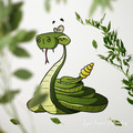 Cartoon Rattlesnake - 4 sizes