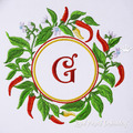 Cayenne Pepper Frame Machine Embroidery Design - 4 sizes