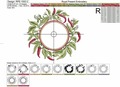 Cayenne Pepper Frame Machine Embroidery Design - 4 sizes