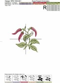 Cayenne Pepper Machine Embroidery Designs - 3 in 1
