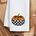 Checkered Autumn Pumpkin - 4 sizes