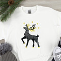 Checkered Christmas Reindeer - 4 sizes