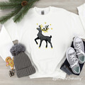 Checkered Christmas Reindeer - 4 sizes