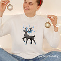 Checkered Christmas Reindeer - 4 sizes