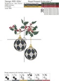 Checkered Christmas balls