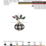 Checkered Christmas ball