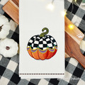 Fall Checkered Pumpkin - 4 sizes