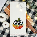 Fall Checkered Pumpkin - 4 sizes