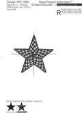 Checkered Star - 2 sizes