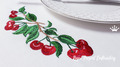 Cherries Border Machine Embroidery Design - 3 sizes