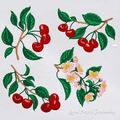 Cherries Machine Embroidery Designs Set - 4 sizes